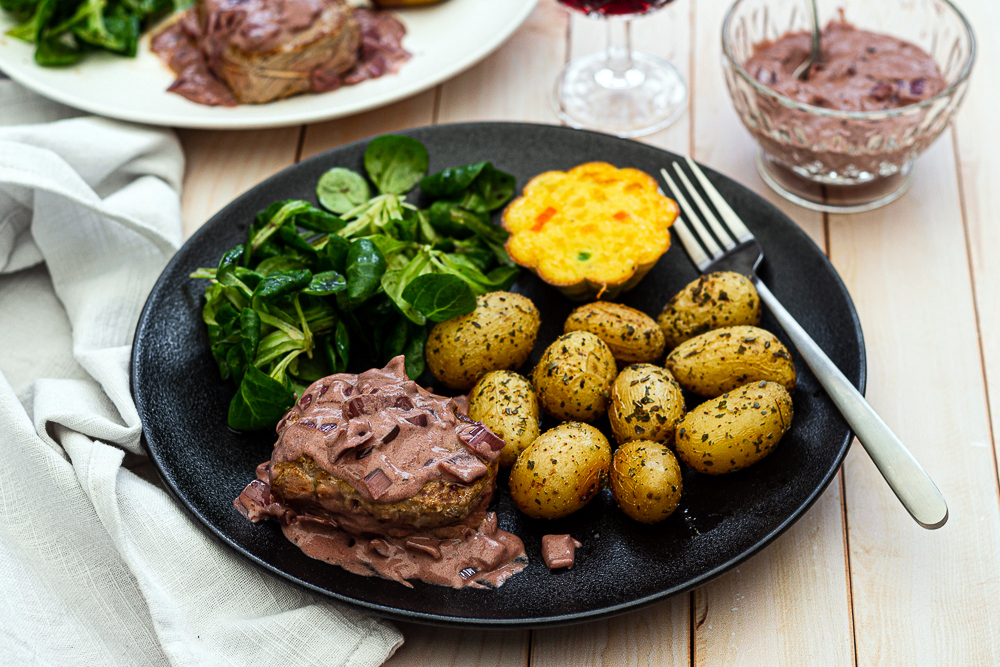 Tournedos boeuf échalote vin rouge